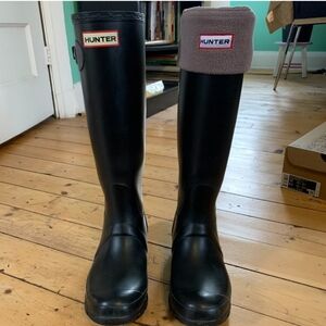 Hunter Original Tall Rain Boot and Socks